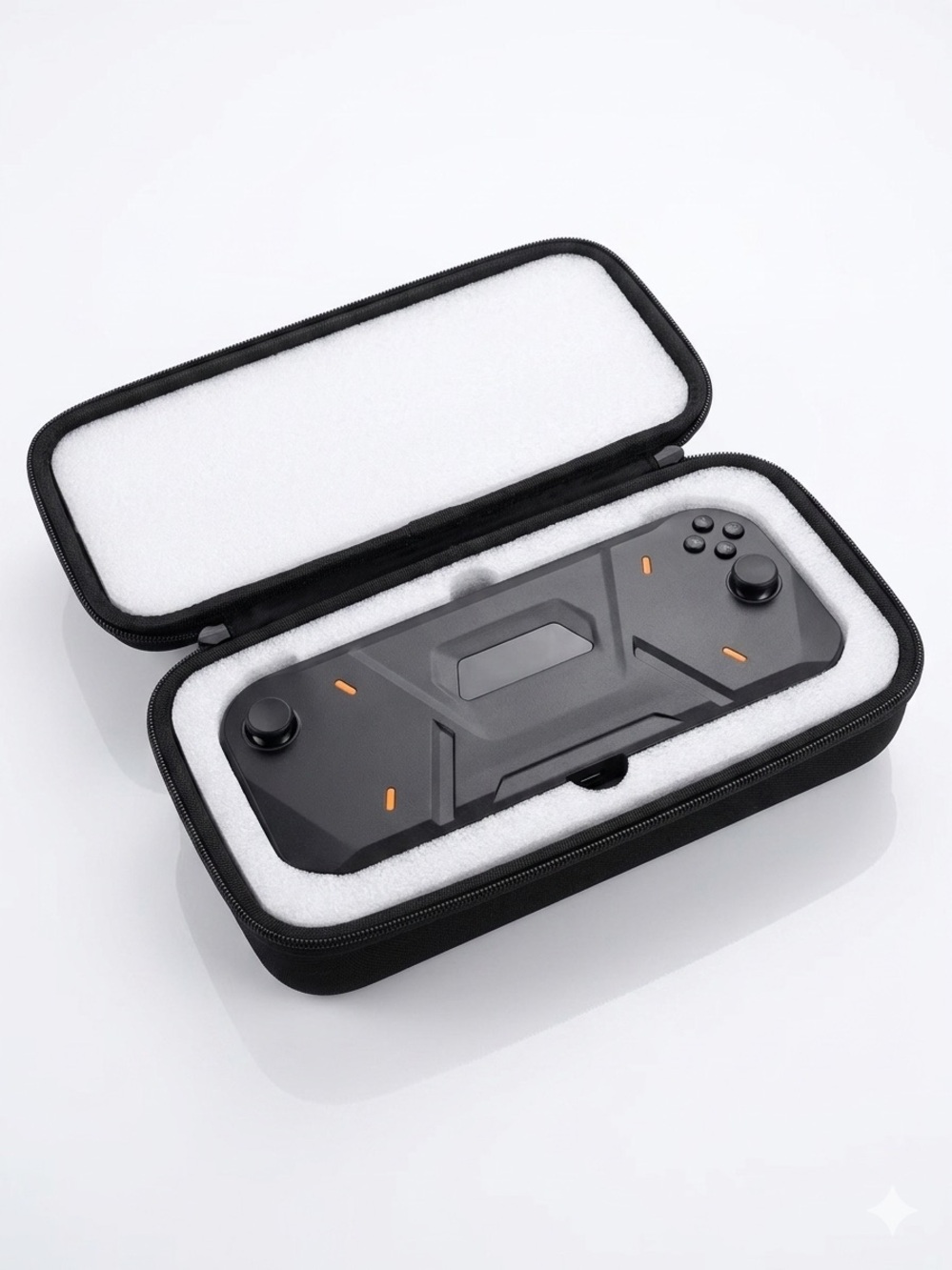 Black VR/AR Game Controller with Protective Travel Case